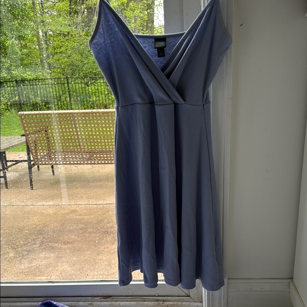 Casual Blue Sleeveless Dress